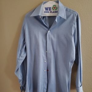 Custom made mens dress shirt neck 18